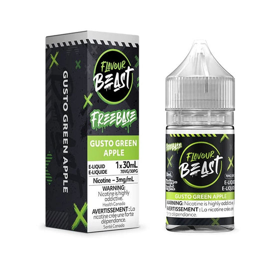 FLAVOUR BEAST 3MG GUSTO GREEN APPLE 30ML