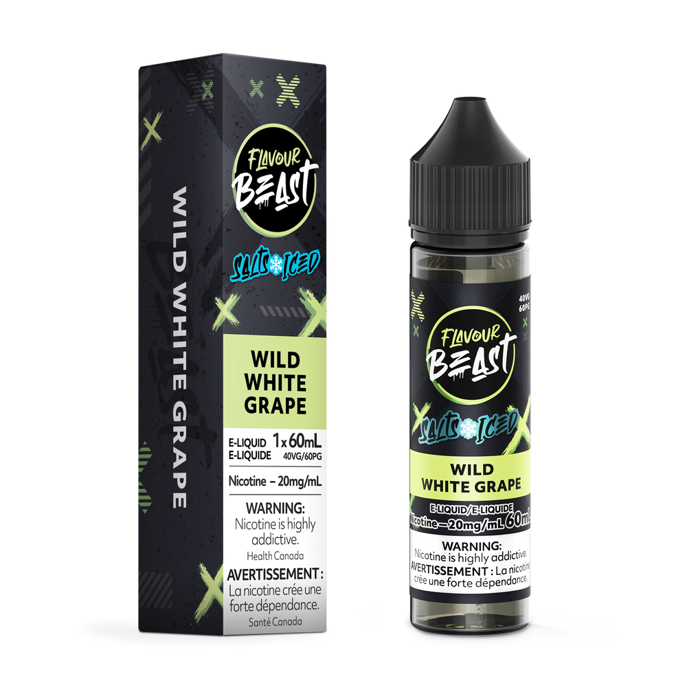 FLAVOUR BEAST 60ML WILD WHITE GRAPE ICED 20MG