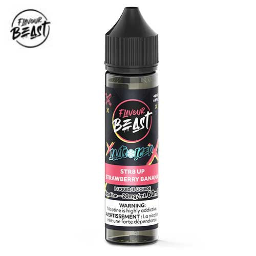 FLAVOUR BEAST 60ML STR8 UP STRAWBERRY BANANA ICE 20MG