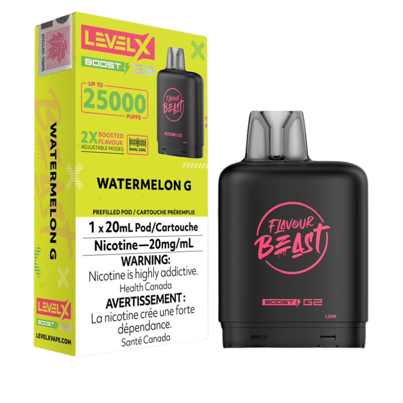 LEVEL X BOOST G2 25K WATERMELON G 20MG