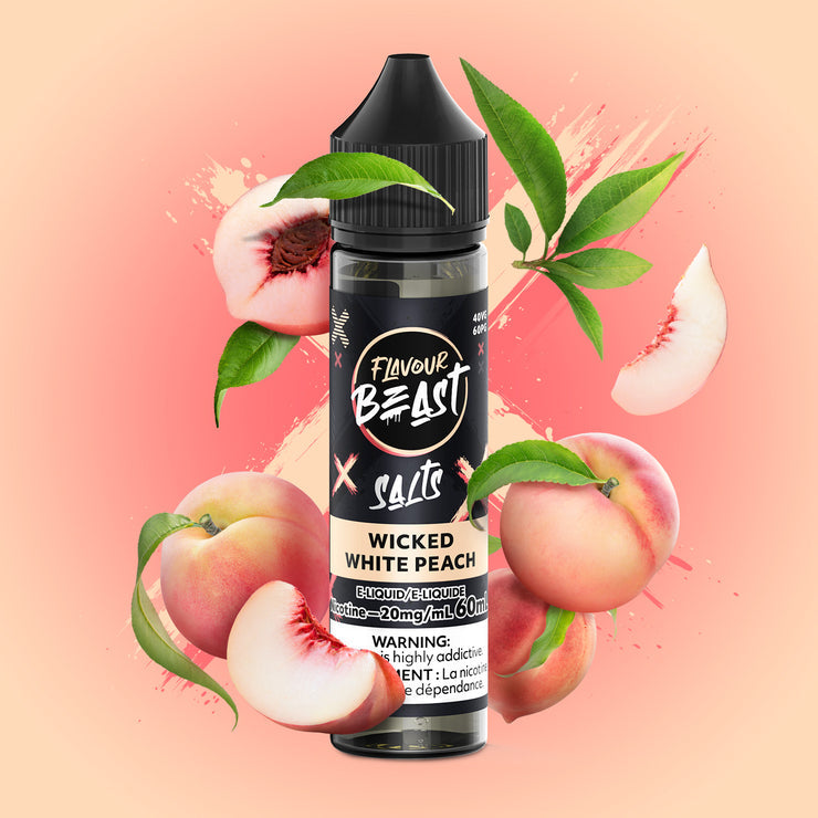 FLAVOUR BEAST 60ML WICKED WHITE PEACH 20MG