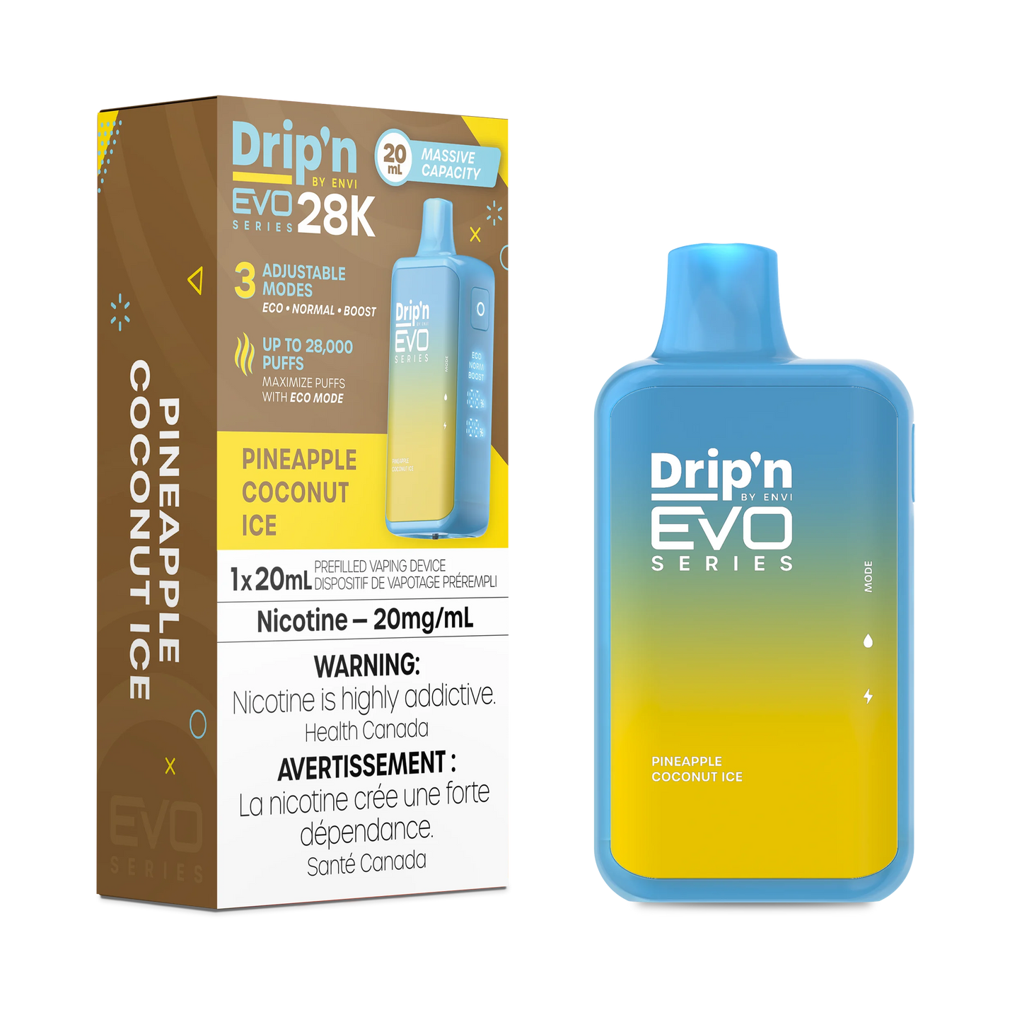 DRIP’N EVO 28K PINEAPPLE COCONUT ICE 20MG