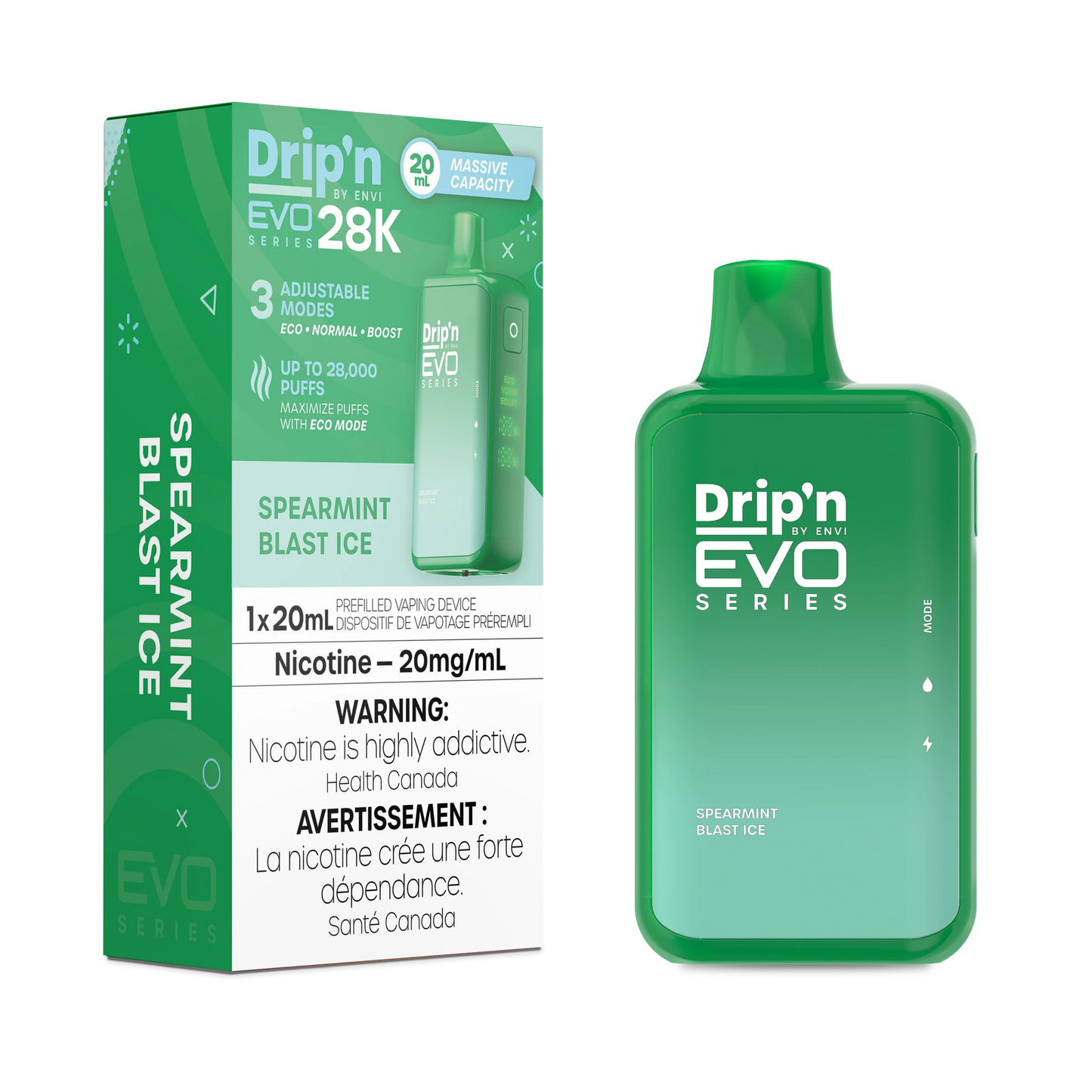DRIP’N EVO 28K SPEARMINT BLAST ICE 20MG