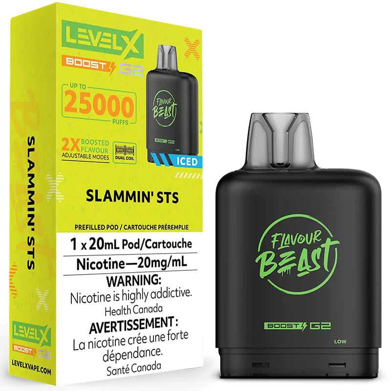 LEVEL X BOOST G2 SLAMMIN’ STS ICED 25K 20MG
