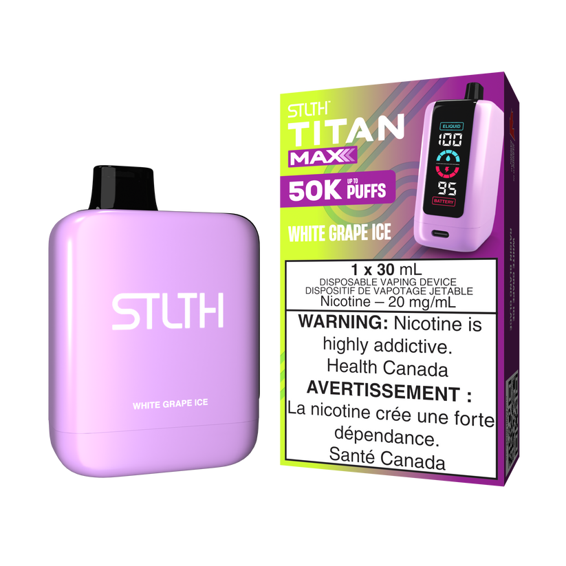 STLTH TITAN MAX 50K WHITE GRAPE ICE 20MG