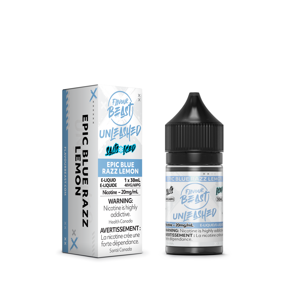 UNLEASHED EPIC ICED BLUE RAZZ LEMON 20MG 30ML