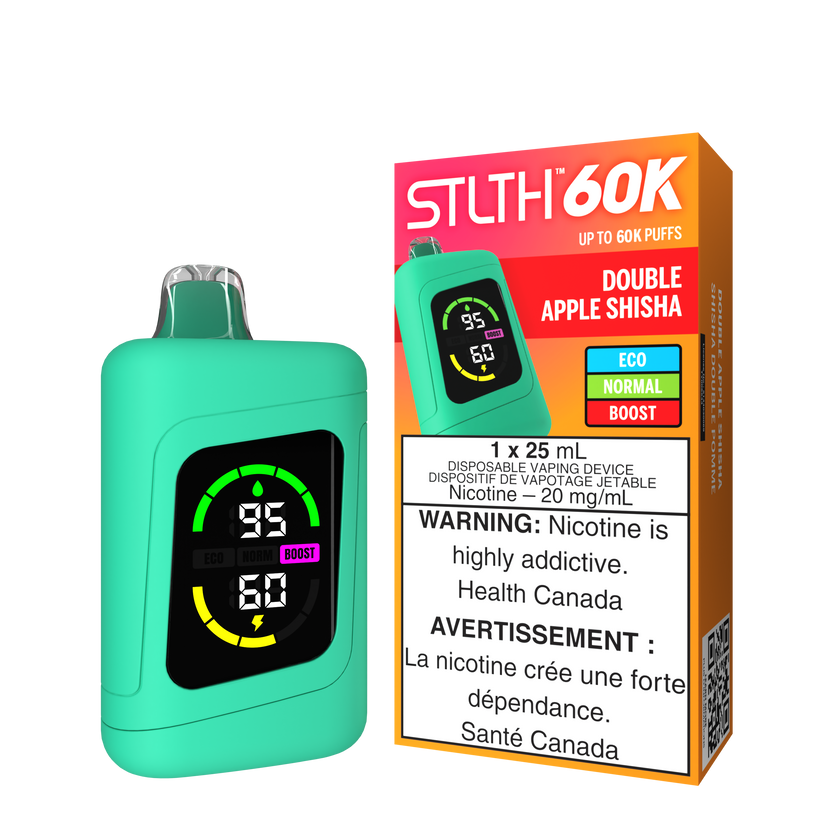 STLTH 60K DOUBLE APPLE SHISHA 20MG