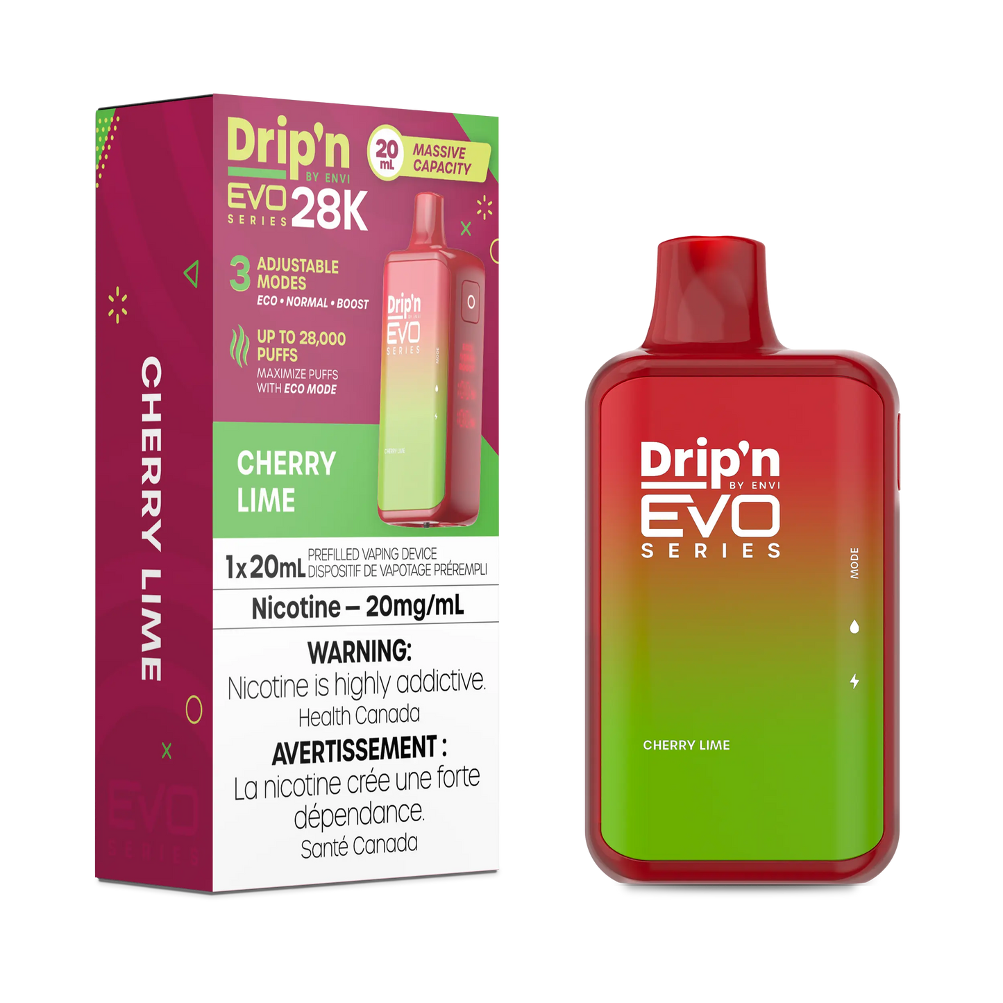 DRIP'N EVO 28K CHERRY LIME 20MG