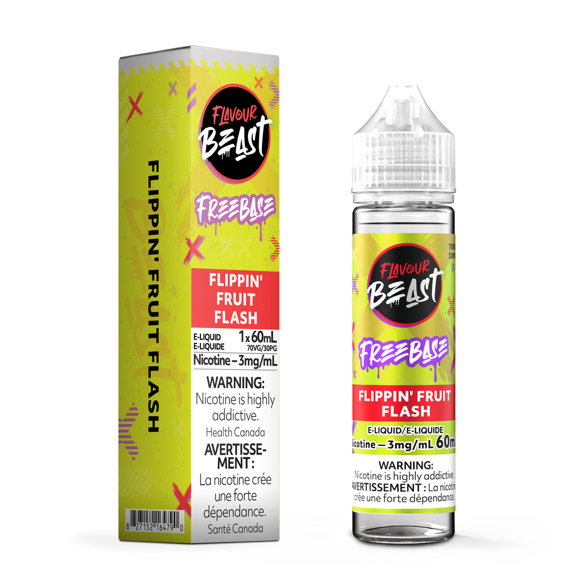 FLAVOUR BEAST 3MG FLIPPIN' FRUIT FLASH 60ML