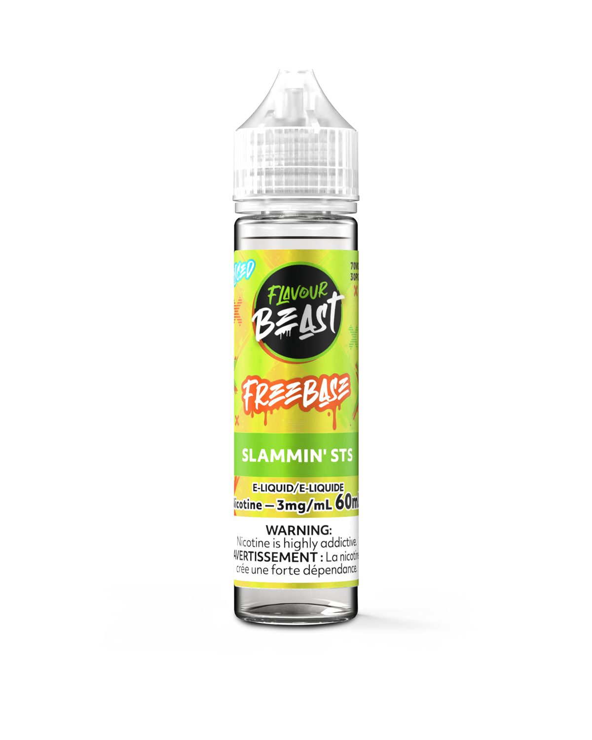 FLAVOUR BEAST 3MG SLAMMIN' STS ICED 60ML