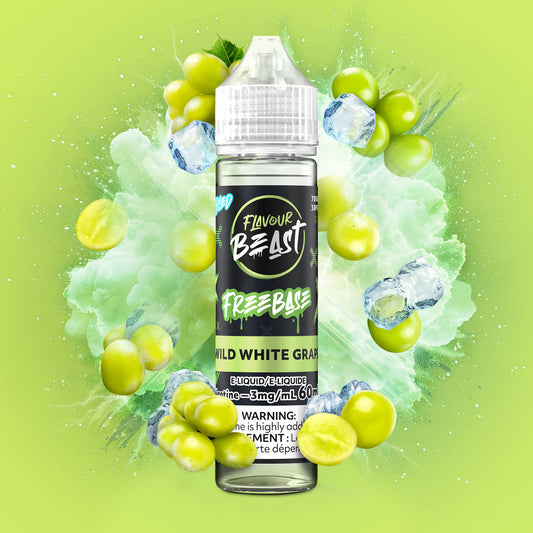 FLAVOUR BEAST 3MG WILD WHITE GRAPE ICE 60ML