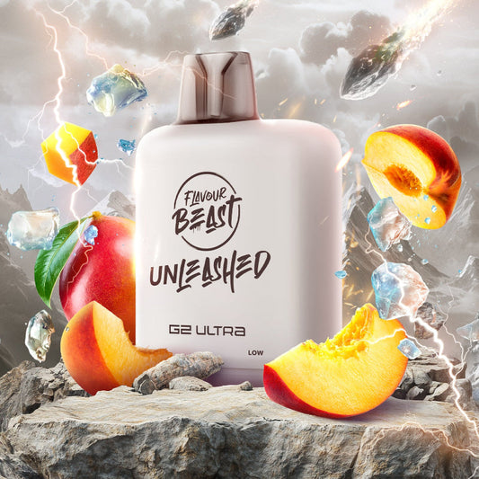 LEVEL X G2 ULTRA UNLEASHED 50K 20MG EPIC PEACH MANGO ICED