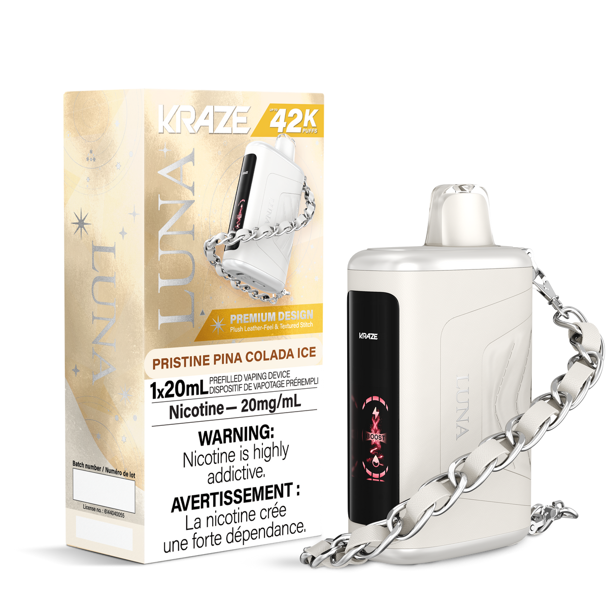 KRAZE LUNA 42K PRISTINE PINA COLADA ICED 20MG