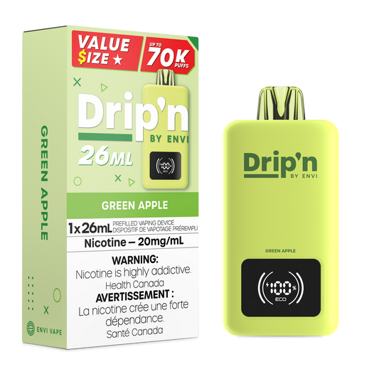 DRIP'N 70K(26ML) GREEN APPLE 20MG