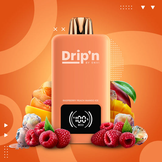 DRIP'N 70K RASPBERRY PEACH MANGO ICED 20MG10