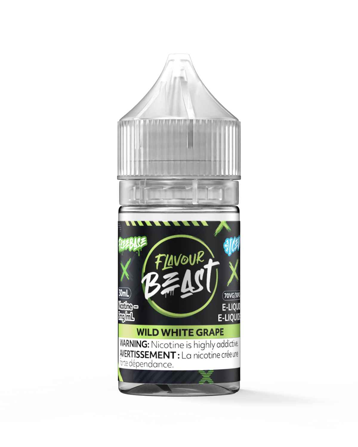 FLAVOUR BEAST 3MG WILD WHITE GRAPE ICED 30ML