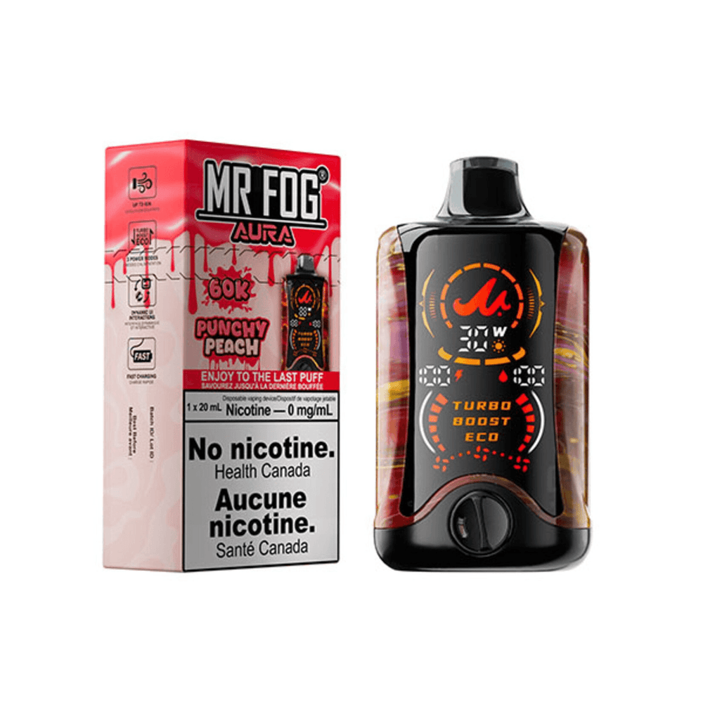 MR FOG PUNCHY PEACH 60K NICOTINE FREE(0 MG)