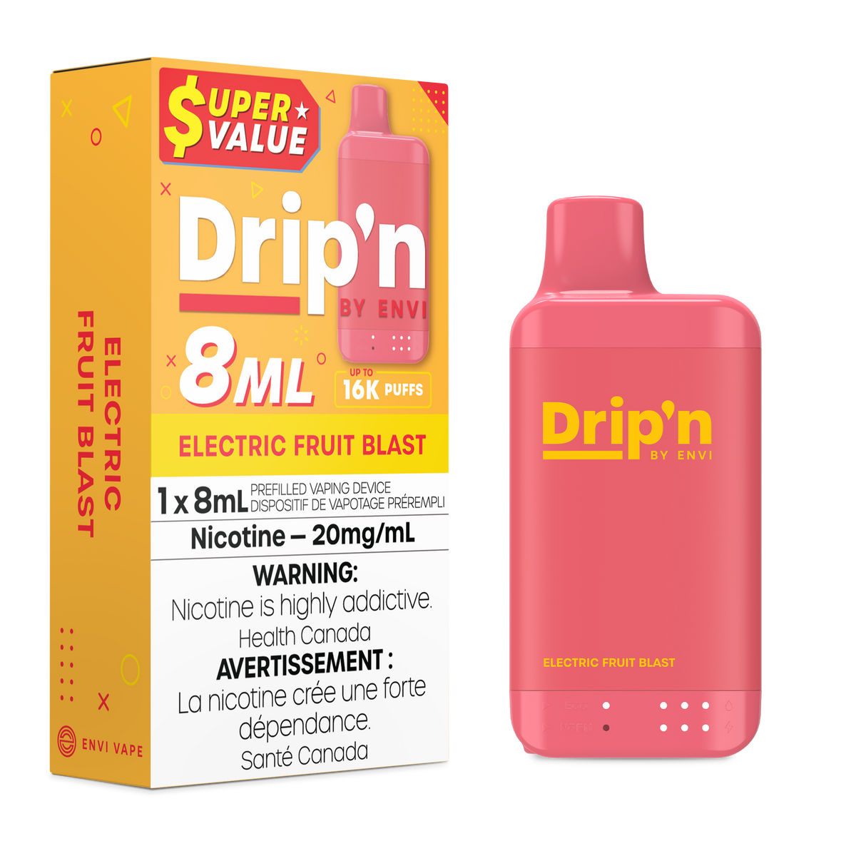 DRIP'N 16K ELECTRIC FRUIT BLAST 20MG