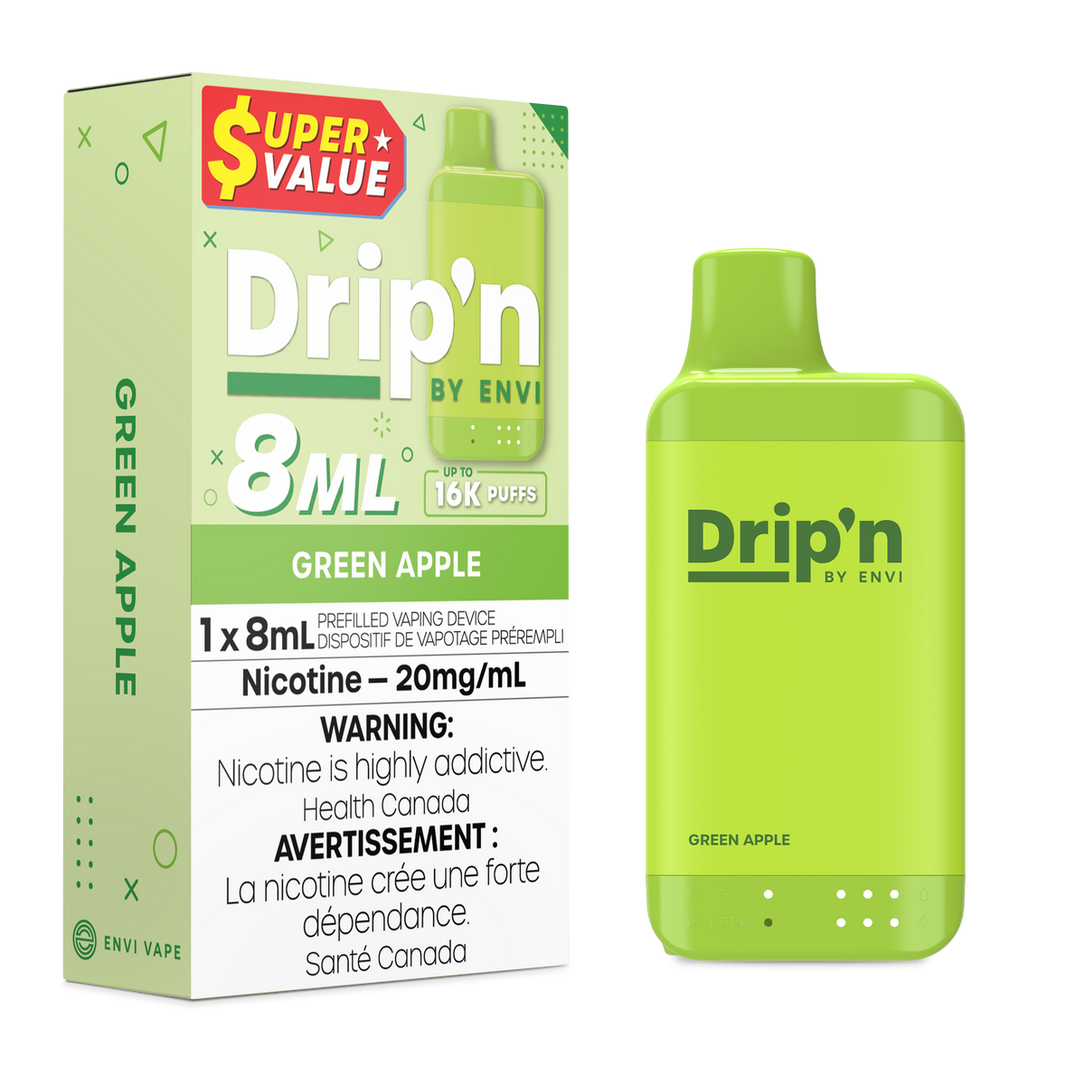 DRIP'N 16K GREEN APPLE 20MG