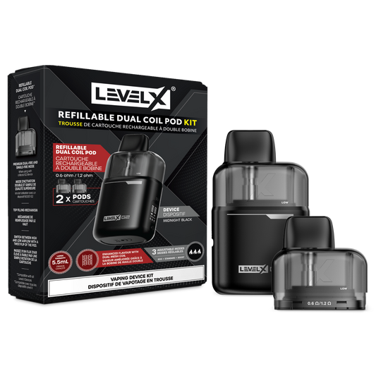 LEVEL X REFILLABLE POD KIT- DEVICE + 2 PODS