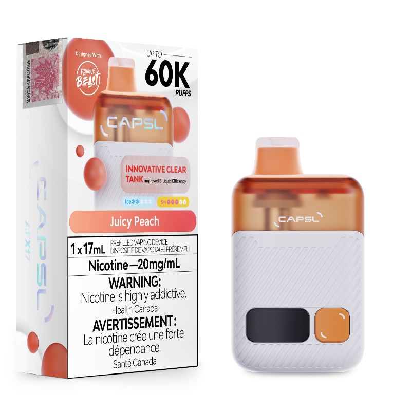 CAPSL 60K JUICY PEACH 20MG