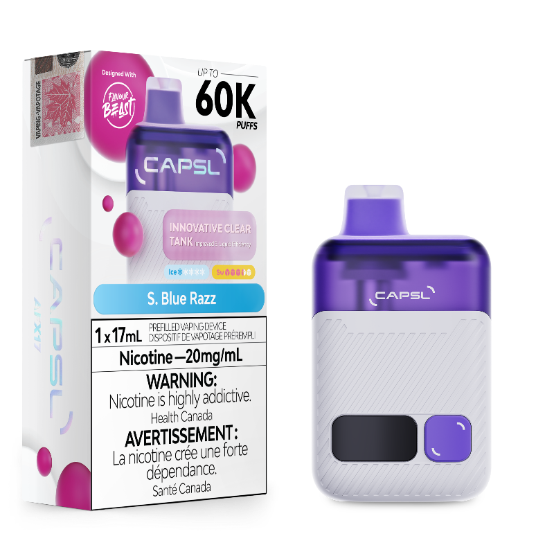 CAPSL 60K S BLUE RAZZ 20MG