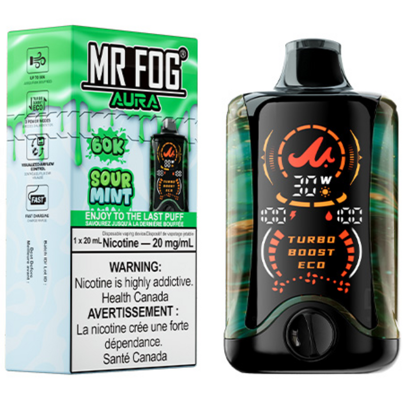 MR FOG AURA 60K SOUR MINT 20MG