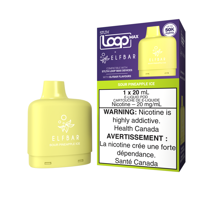 STLTH LOOP MAX x ELFBAR SOUR PINEAPPLE ICE 50K 20MG