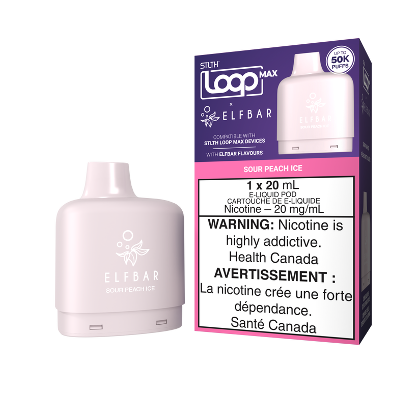 STLTH LOOP MAX x ELFBAR SOUR PEACH ICE 50K 20MG