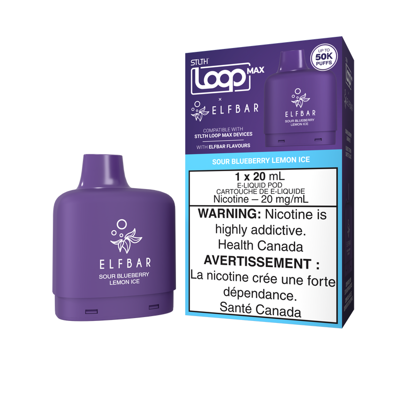 STLTH LOOP MAX x ELFBAR SOUR BLUEBERRY LEMON ICE 50K 20MG