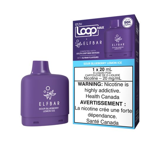 STLTH LOOP MAX x ELFBAR SOUR BLUEBERRY LEMON ICE 50K 20MG