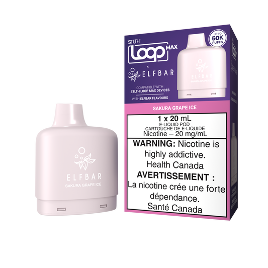 STLTH LOOP MAX x ELFBAR SAKURA GRAPE ICE 50K 20MG