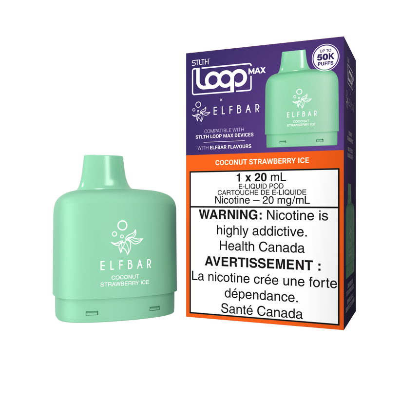 STLTH LOOP MAX x ELFBAR COCONUT STRAWBERRY ICE 50K 20MG