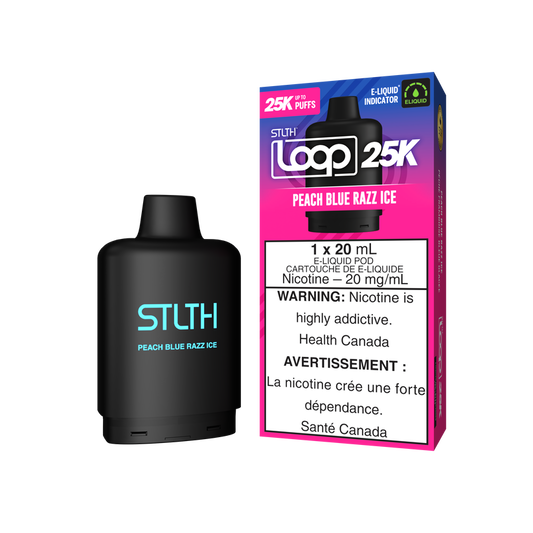 STLTH LOOP2 25K PEACH BLUE RAZZ ICE 20MG