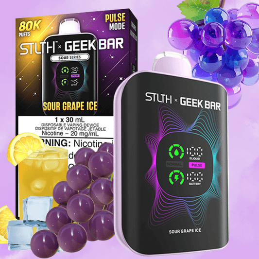 STLTH x GEEK BAR SOUR GRAPE ICE 80K 20MG