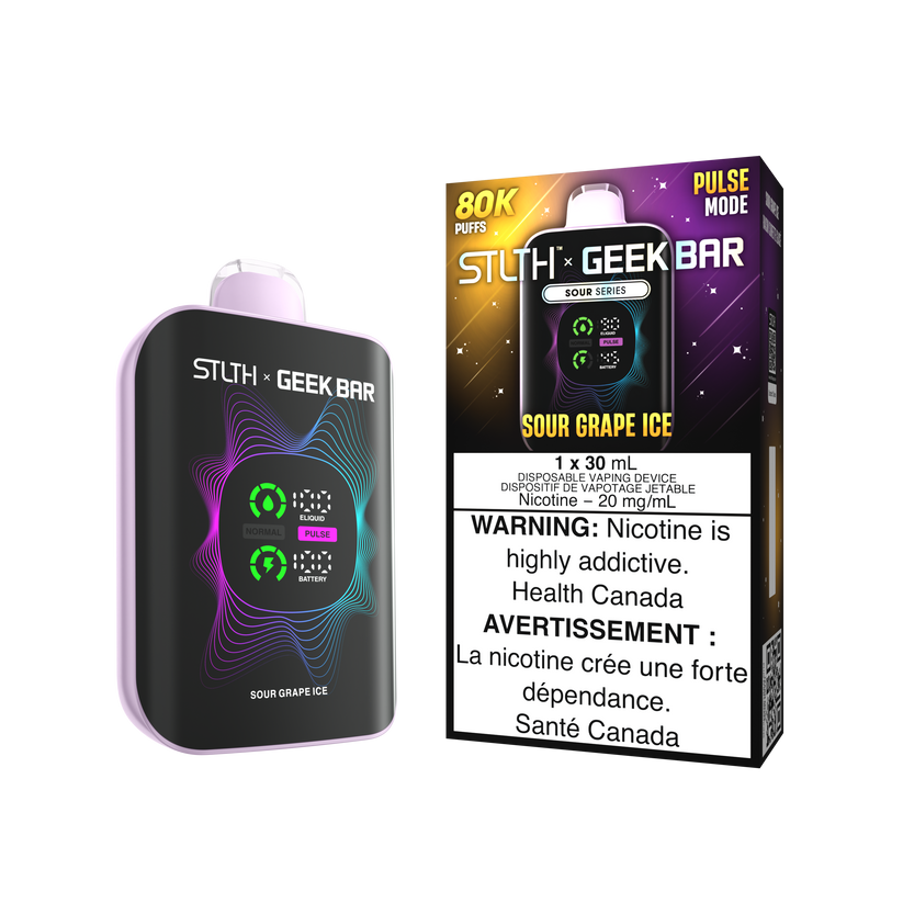 STLTH x GEEK BAR SOUR GRAPE ICE 80K 20MG