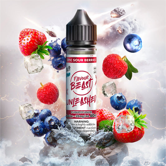 UNLEASHED 60ML EPIC SOUR BERRIES ICED 20MG