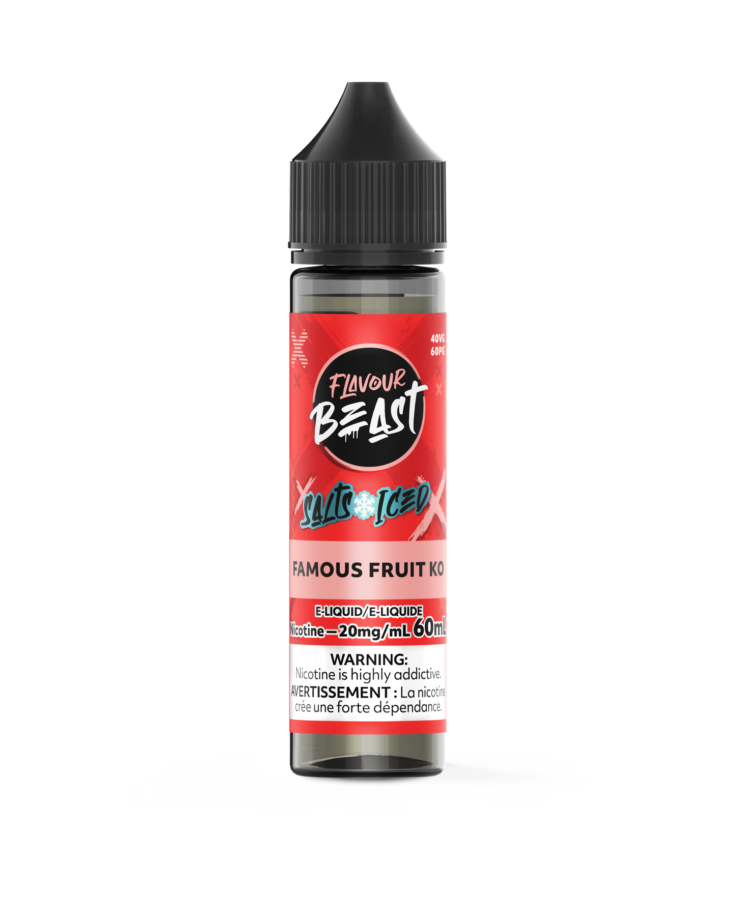 FLAVOUR BEAST 60ML FAMOUS FRUIT KO ICED 20MG