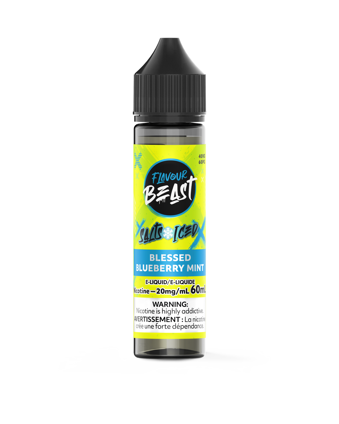 FLAVOUR BEAST 60ML BLESSED BLUEBERRY MINT ICED 20MG