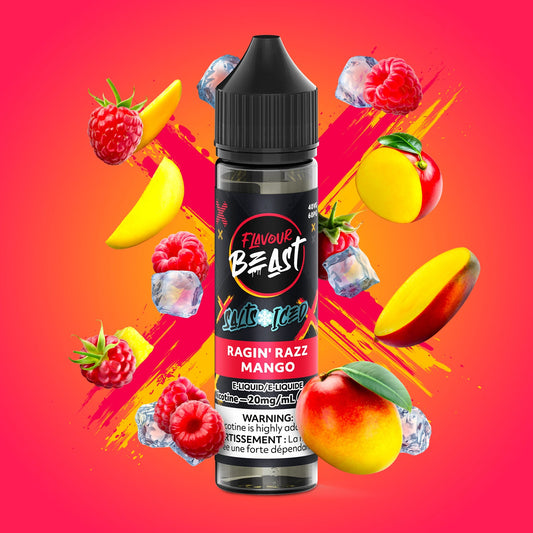 FLAVOUR BEAST 60ML RAGIN' RAZZ MANGO ICED 20MG