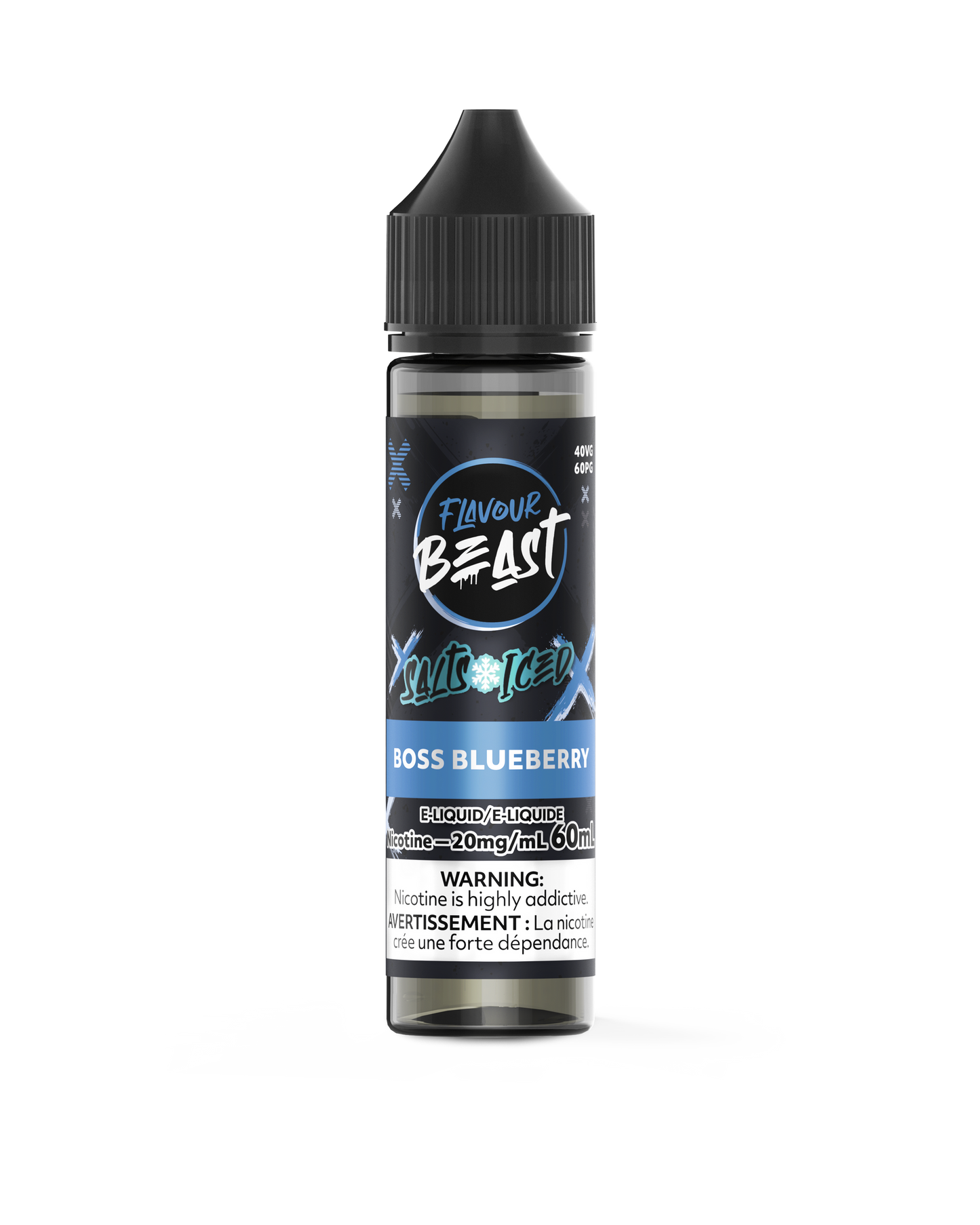 FLAVOUR BEAST 60ML BOSS BLUEBERRY ICED 20MG