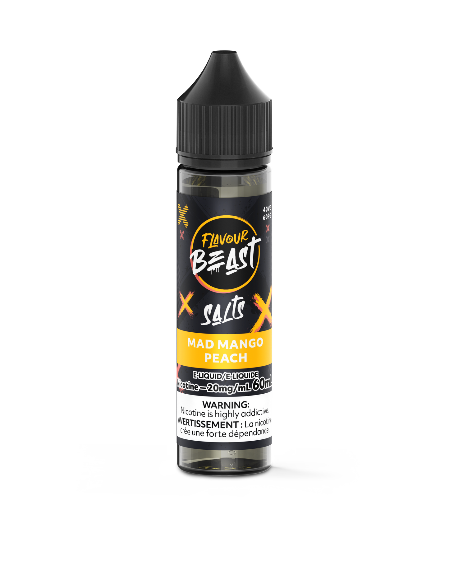 FLAVOUR BEAST 60ML MAD MANGO PEACH 20MG