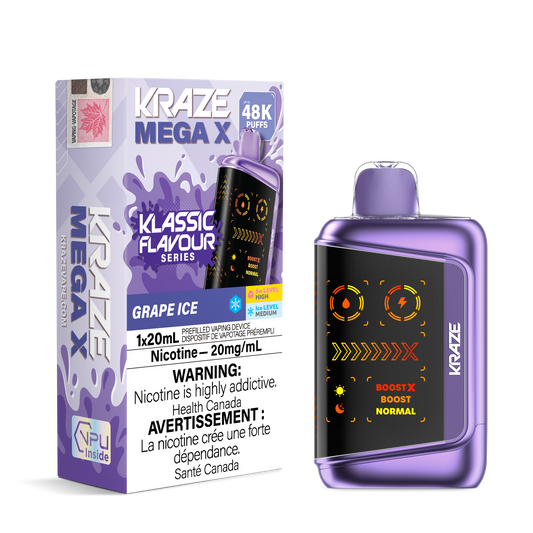 KRAZE MEGA X 48K GRAPE ICE 20MG