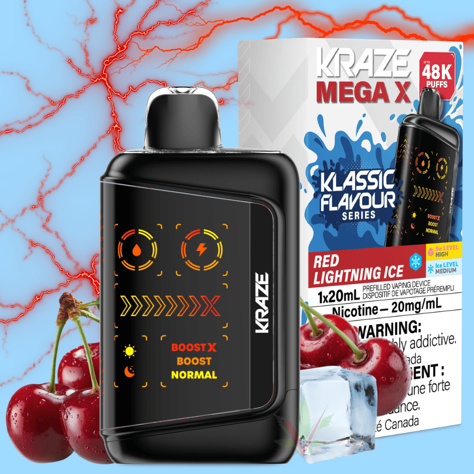 KRAZE MEGA X 48K RED LIGHTNING ICE 20MG