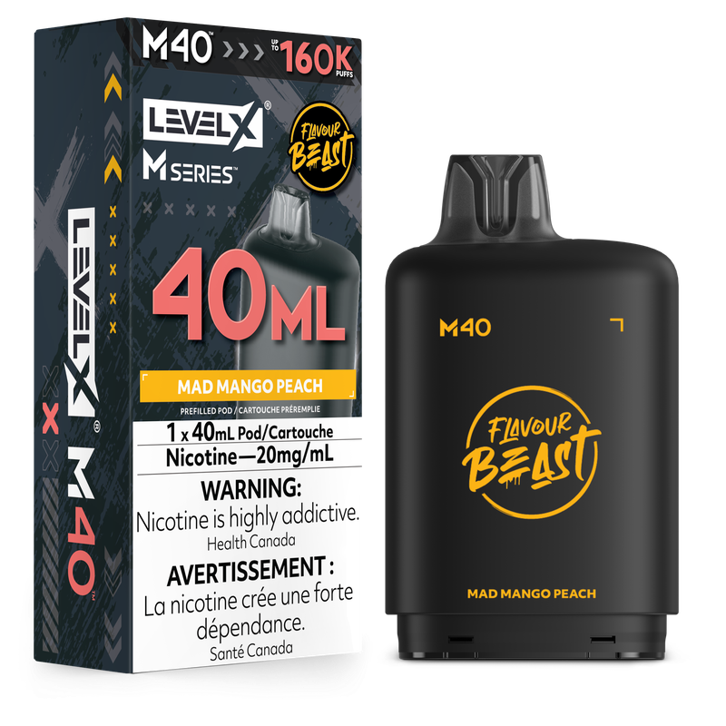 LEVEL X M SERIES 160K MAD MANGO PEACH 20MG