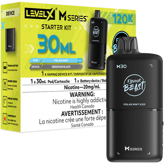 LEVEL X M SERIES STARTER KIT 120K POLAR MINT ICE 20MG