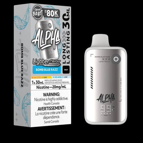 FLAVOUR BEAST ALPHA LIGHTER FLAVOUR 80K BOMB BLUE RAZZ 20MG