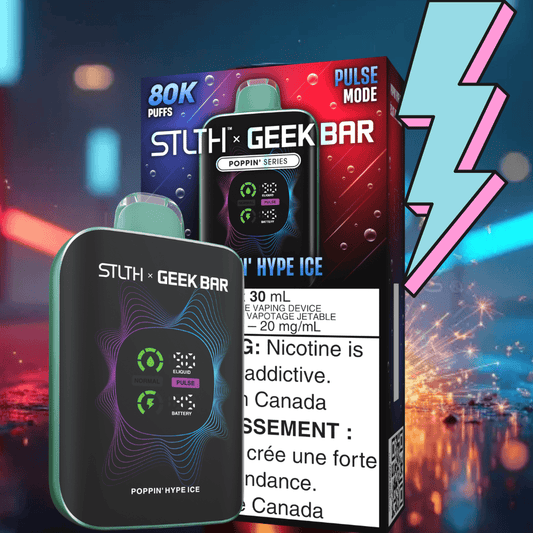 STLTH x GEEKBAR 80K POPPIN’ HYPE ICE 20MG