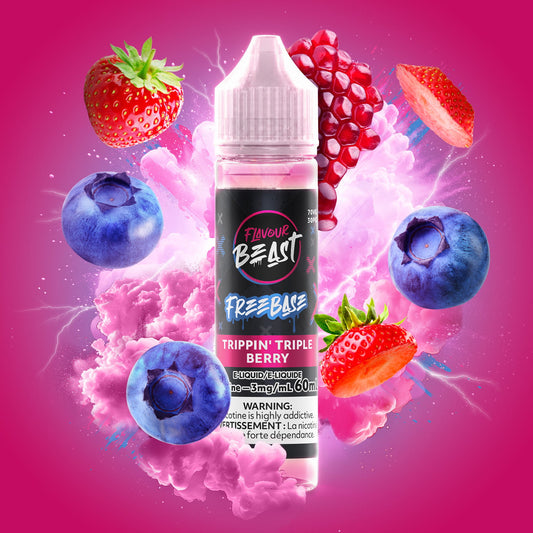 FLAVOUR BEAST TRIPPIN’ TRIPLE BERRY 60ML 3MG
