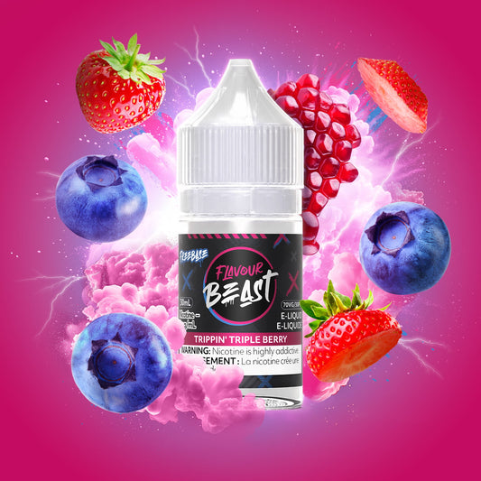 FLAVOUR BEAST TRIPPIN’ TRIPLE BERRY 30ML 3MG